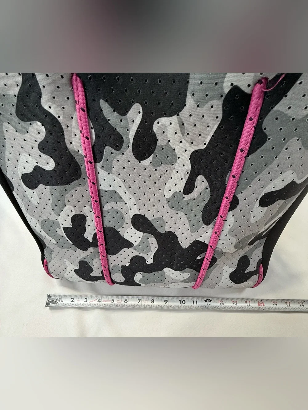 Gray Camo Neoprene Tote & Wallet Pink Handles